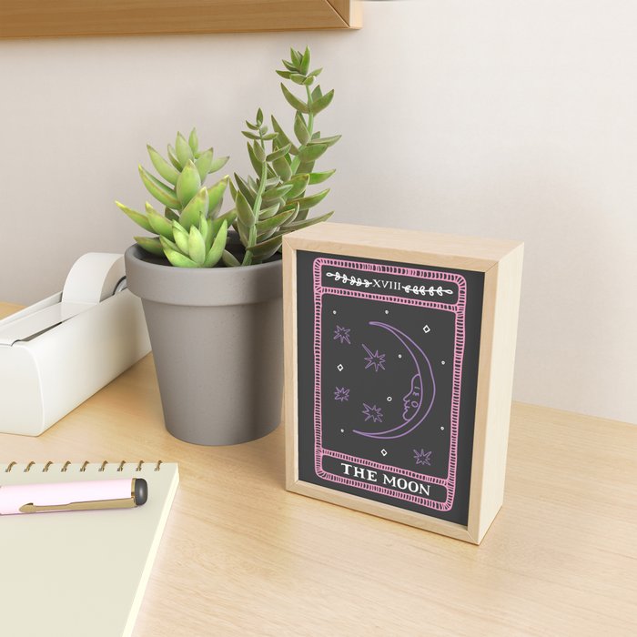 Moon Tarot Card Mini Art Print Gallery Image 2