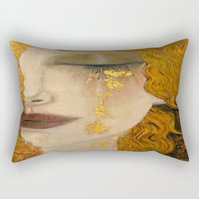 Gustav Klimt - Golden Tears ,No.1, Rectangular Pillow Gallery Image 1