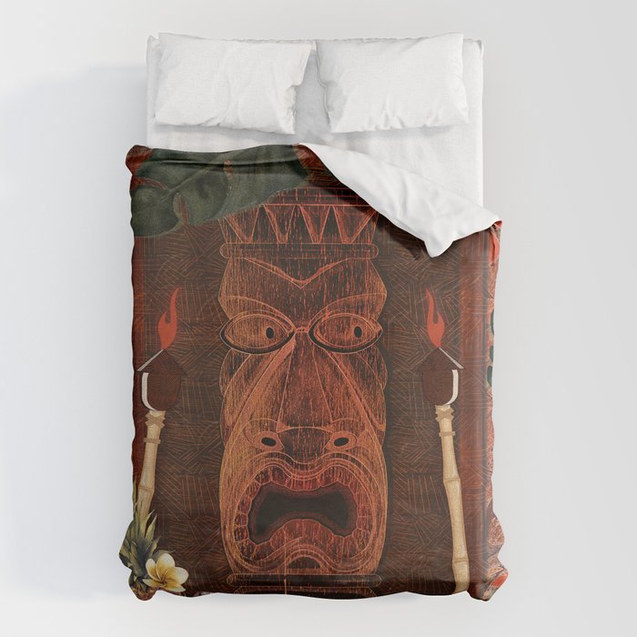 Forbidden Luau Tiki Party Duvet Cover Gallery Image 6