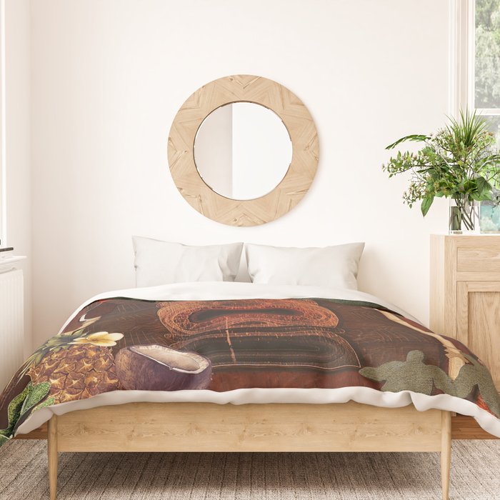 Forbidden Luau Tiki Party Duvet Cover Gallery Image 3