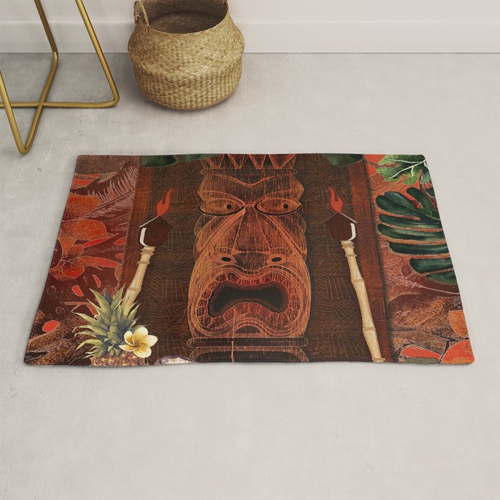 Forbidden Luau Tiki Party Rug Gallery Image 1