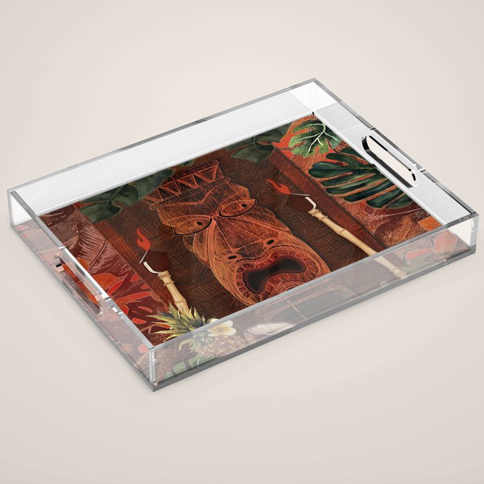 Forbidden Luau Tiki Party Acrylic Tray Gallery Image 1