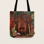 Forbidden Luau Tiki Party Tote Bag Gallery Image 1