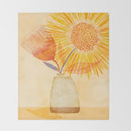 Tuesday Afternoon Sunflowers Still Life Throw Blanket Gallery Image 2