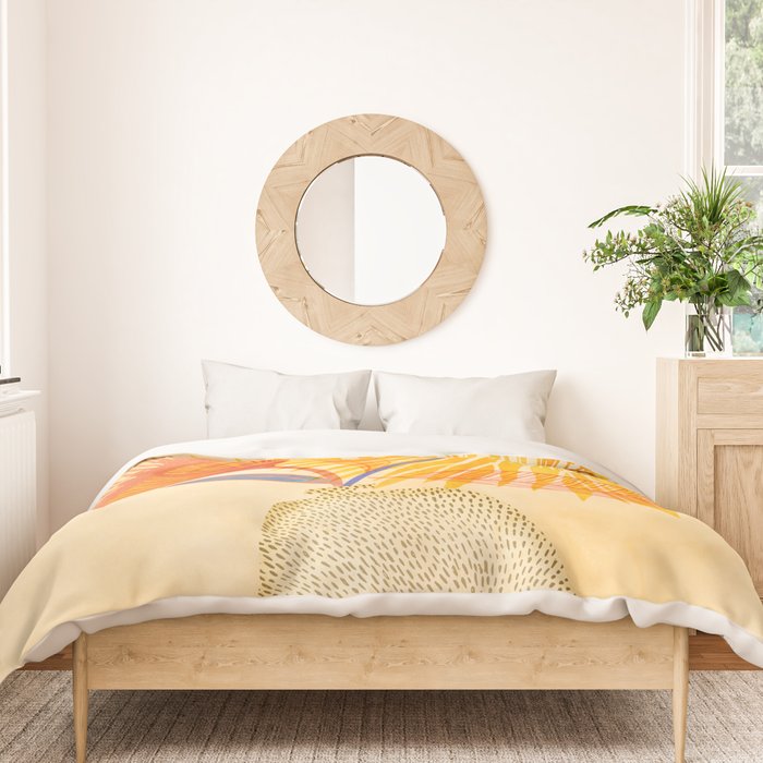Tuesday Afternoon Sunflowers Still Life Duvet Cover Gallery Image 3