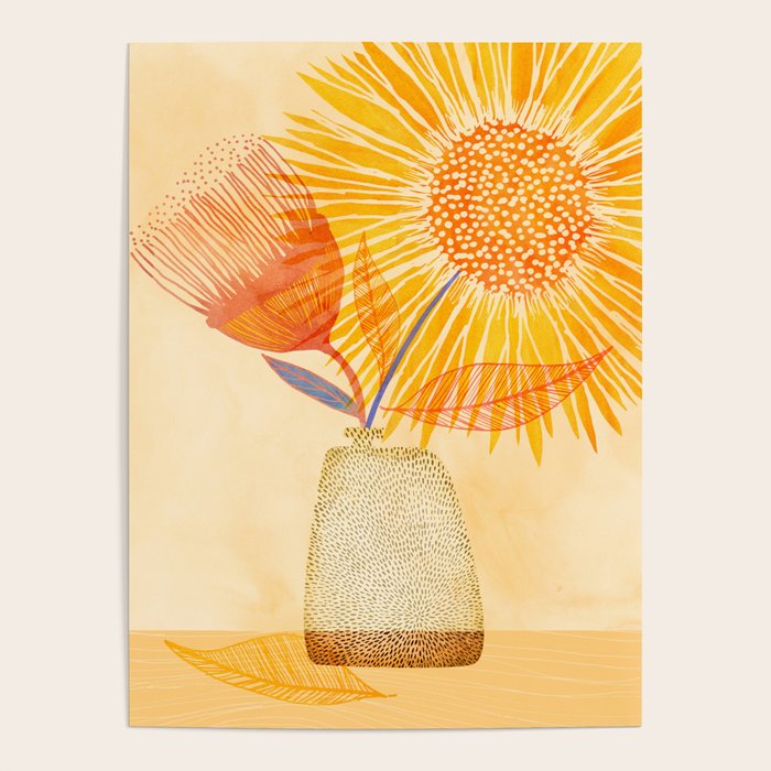 Tuesday Afternoon Sunflowers Still Life Poster Gallery Image 4