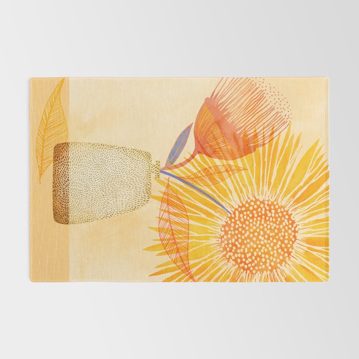 Tuesday Afternoon Sunflowers Still Life Rug Gallery Image 2