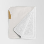 Gold Retro Scandinavian - Mid Century Modern Throw Blanket Gallery Image 3