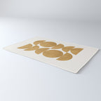 Gold Retro Scandinavian - Mid Century Modern Rug Gallery Image 3