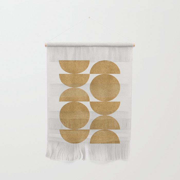 Gold Retro Scandinavian - Mid Century Modern Wall Hanging Gallery Image 1