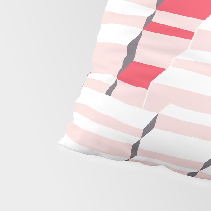 City life always up pearl pink Pillow Sham Gallery Image 4