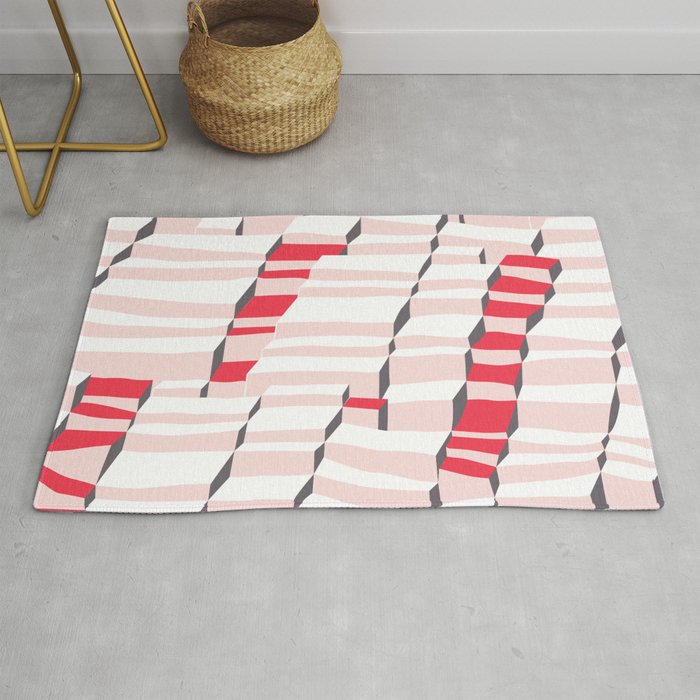 City life always up pearl pink Rug Gallery Image 1