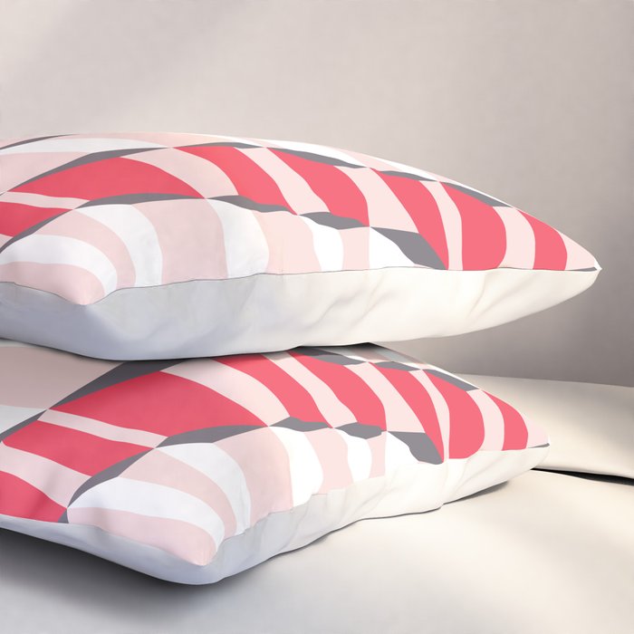 City life always up pearl pink Pillow Sham Gallery Image 3