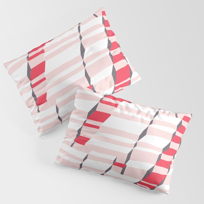 City life always up pearl pink Pillow Sham Gallery Image 3