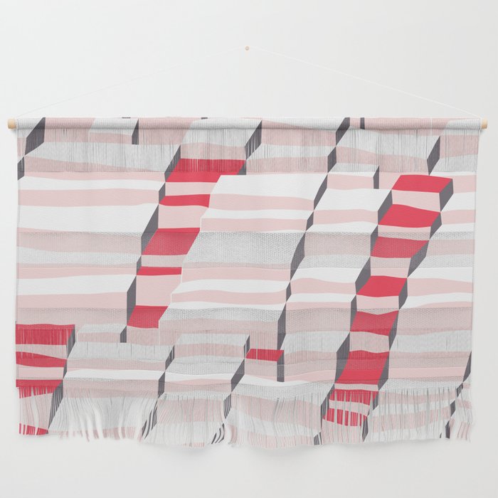 City life always up pearl pink Wall Hanging Gallery Image 1