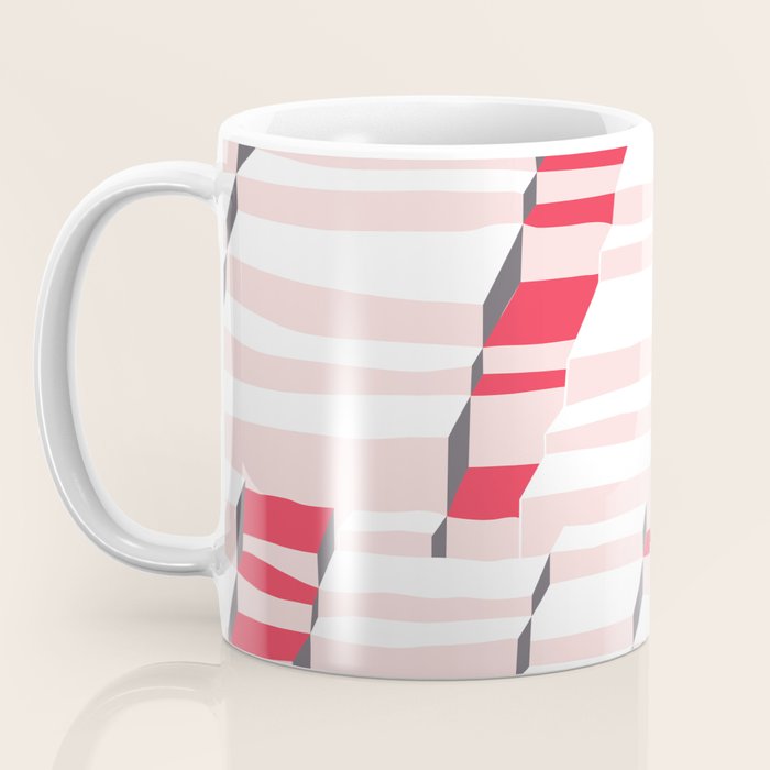City life always up pearl pink Coffee Mug Gallery Image 3