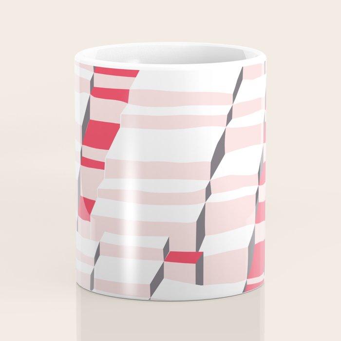 City life always up pearl pink Coffee Mug Gallery Image 4
