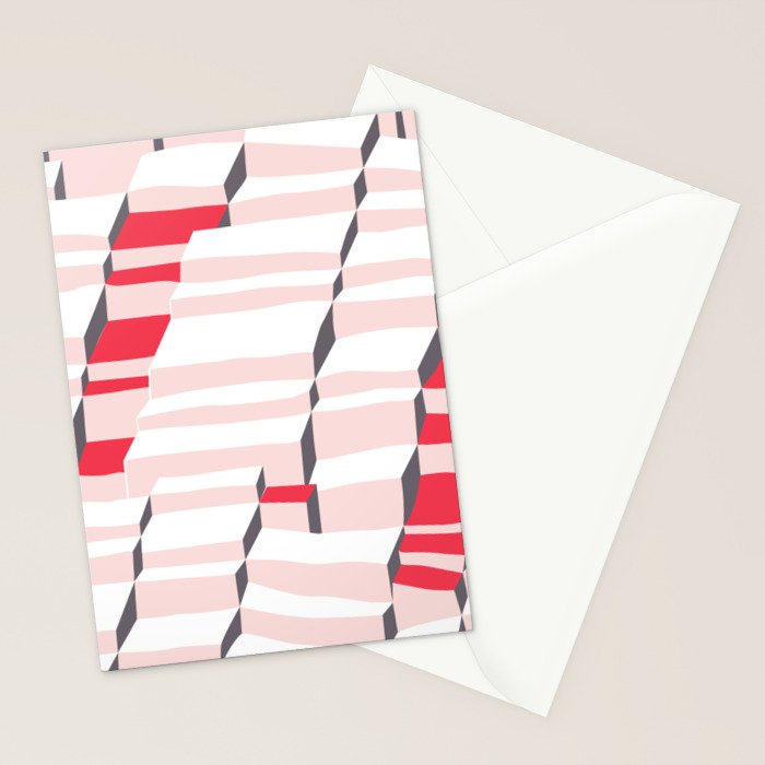 City life always up pearl pink Stationery Card Gallery Image 2