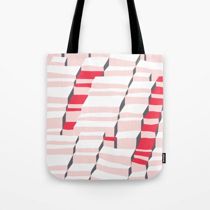 City life always up pearl pink Tote Bag Gallery Image 1