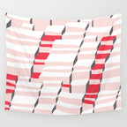 City life always up pearl pink Wall Tapestry Gallery Image 4
