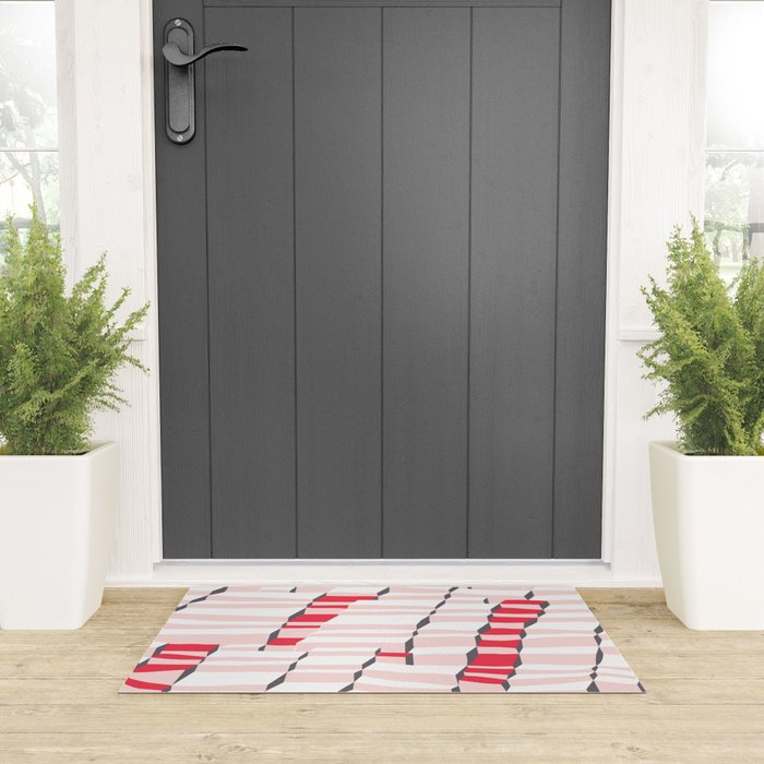 City life always up pearl pink Welcome Mat Gallery Image 3