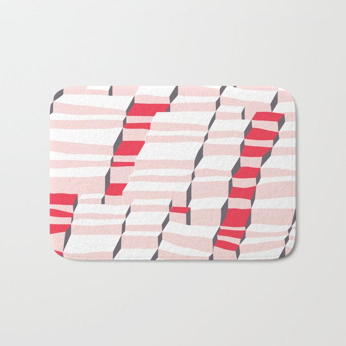 City life always up pearl pink Bath Mat Gallery Image 1
