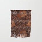 Copper Batik Pattern Abstract Digital Vector Nature Art Wall Hanging Gallery Image 1