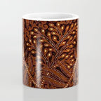 Copper Batik Pattern Abstract Digital Vector Nature Art Coffee Mug Gallery Image 4