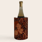 Copper Batik Pattern Abstract Digital Vector Nature Art Wine Chiller Gallery Image 2