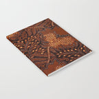 Copper Batik Pattern Abstract Digital Vector Nature Art Notebook Gallery Image 2