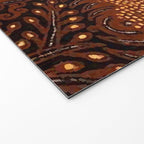 Copper Batik Pattern Abstract Digital Vector Nature Art Welcome Mat Gallery Image 2