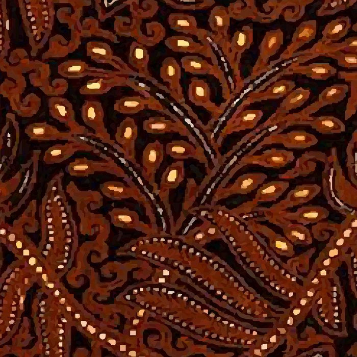 Copper Batik Pattern Abstract Digital Vector Nature Art Coffee Mug Gallery Image 2