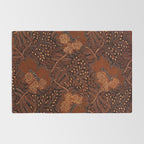 Copper Batik Pattern Abstract Digital Vector Nature Art Rug Gallery Image 2