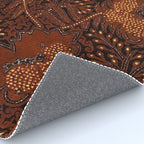 Copper Batik Pattern Abstract Digital Vector Nature Art Rug Gallery Image 4