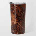Copper Batik Pattern Abstract Digital Vector Nature Art Travel Mug Gallery Image 3