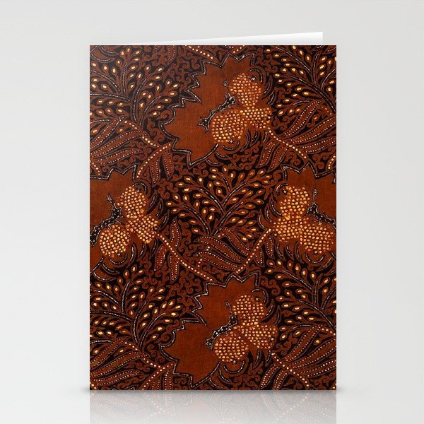 Copper Batik Pattern Abstract Digital Vector Nature Art Stationery Card Gallery Image 2