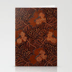 Copper Batik Pattern Abstract Digital Vector Nature Art Stationery Card Gallery Image 2