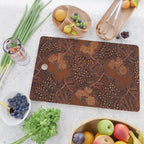 Copper Batik Pattern Abstract Digital Vector Nature Art Cutting Board Gallery Image 2