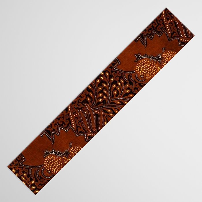Copper Batik Pattern Abstract Digital Vector Nature Art Table Runner Gallery Image 3