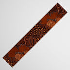 Copper Batik Pattern Abstract Digital Vector Nature Art Table Runner Gallery Image 3