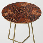Copper Batik Pattern Abstract Digital Vector Nature Art Side Table Gallery Image 2