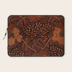 Copper Batik Pattern Abstract Digital Vector Nature Art Laptop Sleeve Gallery Image 1