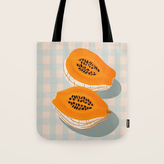 Papaya Afternoon Tote Bag Gallery Image 1