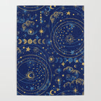 Pattern mystic celestial dark A Poster Gallery Image 4