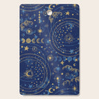Pattern mystic celestial dark A Cutting Board Gallery Image 1