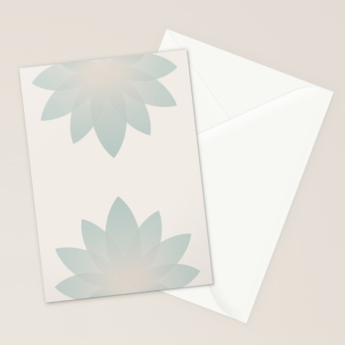 Lotus Flower Minimalism VI Stationery Card Gallery Image 2