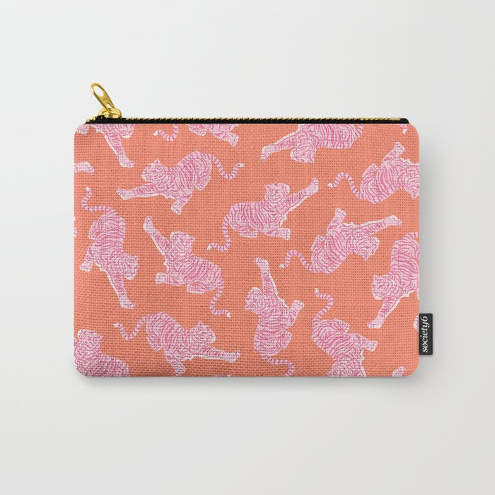 Year of the Tiger - Orange/Pink Carry All Pouch Gallery Image 1