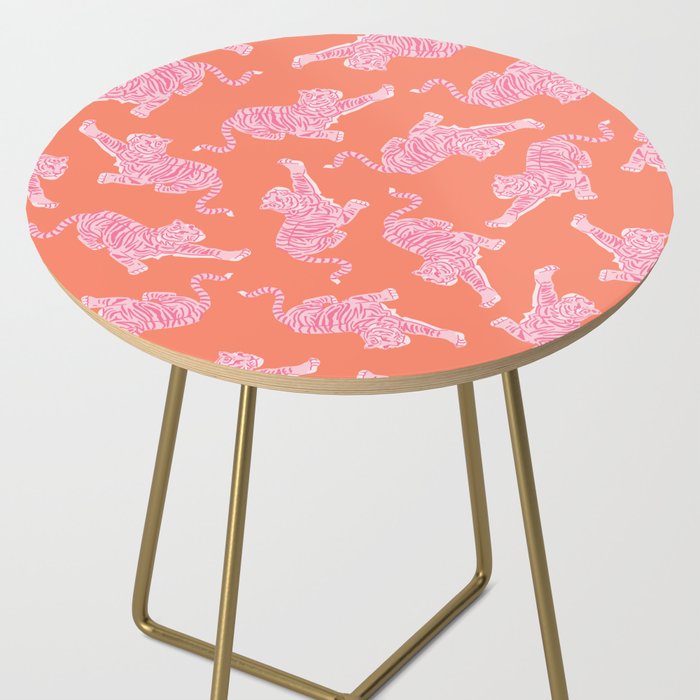 Year of the Tiger - Orange/Pink Side Table Gallery Image 2