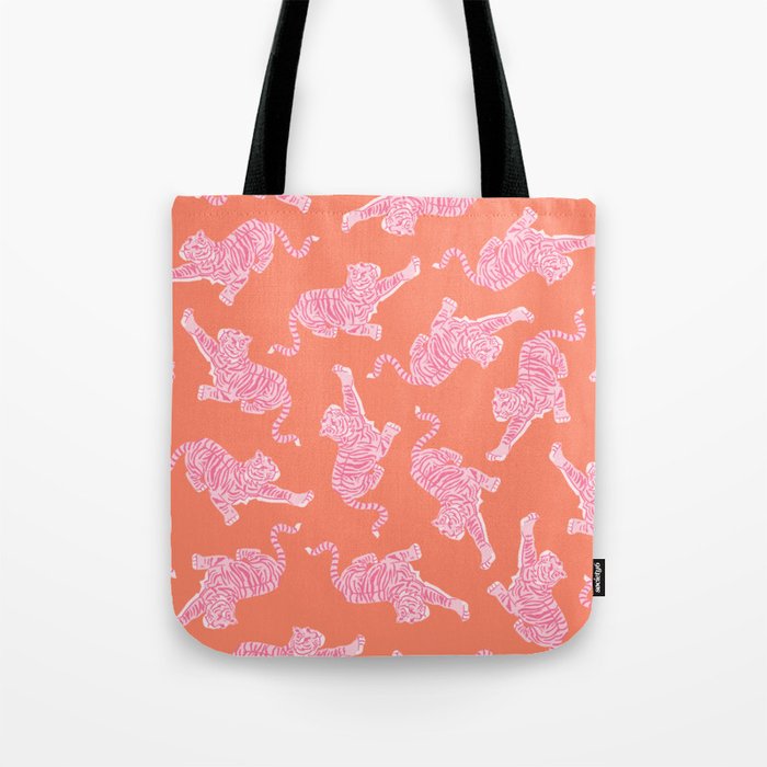 Year of the Tiger - Orange/Pink Tote Bag Gallery Image 1