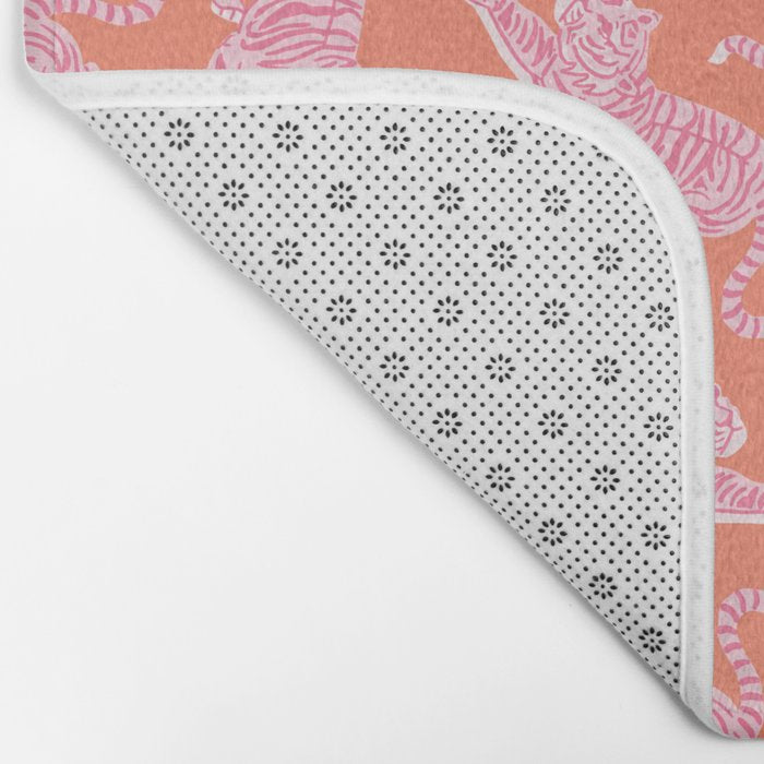 Year of the Tiger - Orange/Pink Bath Mat Gallery Image 2